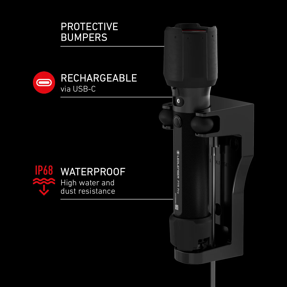 Lanterna LEDLENSER P7R PRO 2025 Reincarcabila 2000lm raza luminoasa 320m