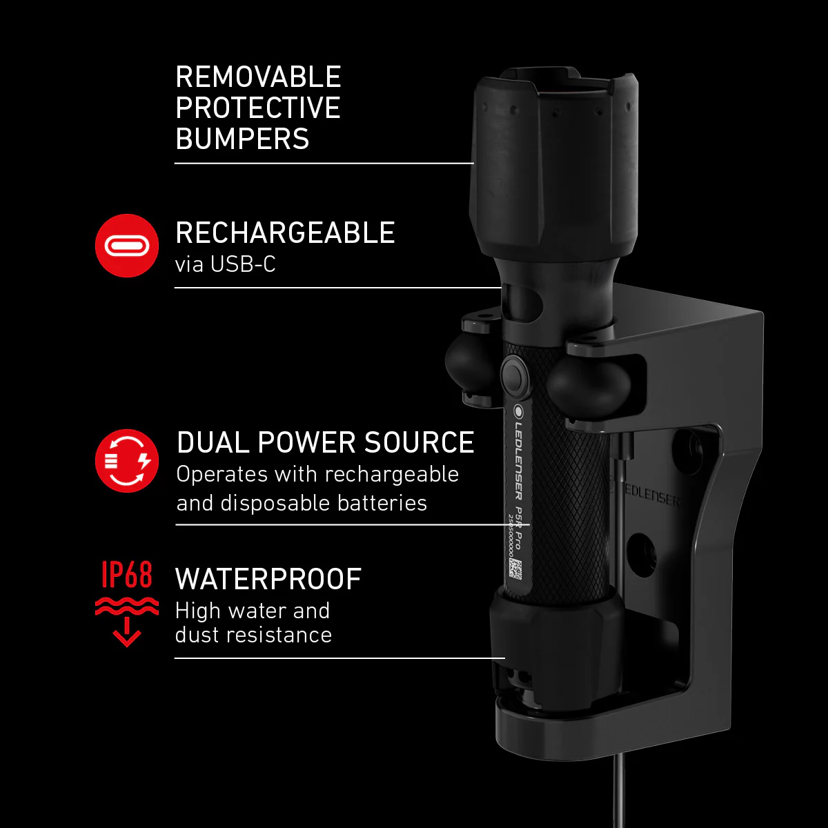 Lanterna LEDLENSER P5R PRO 2025 Reincarcabila 750lm raza luminoasa 280m