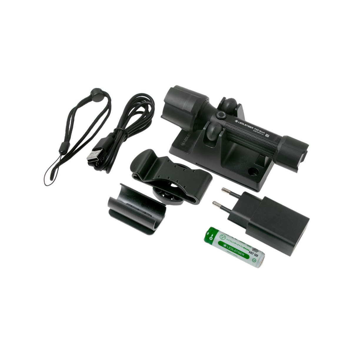 Lanterna LEDLENSER P5R Work Reincarcabila 500lm raza luminoasa 240m cu incarcator si accesorii