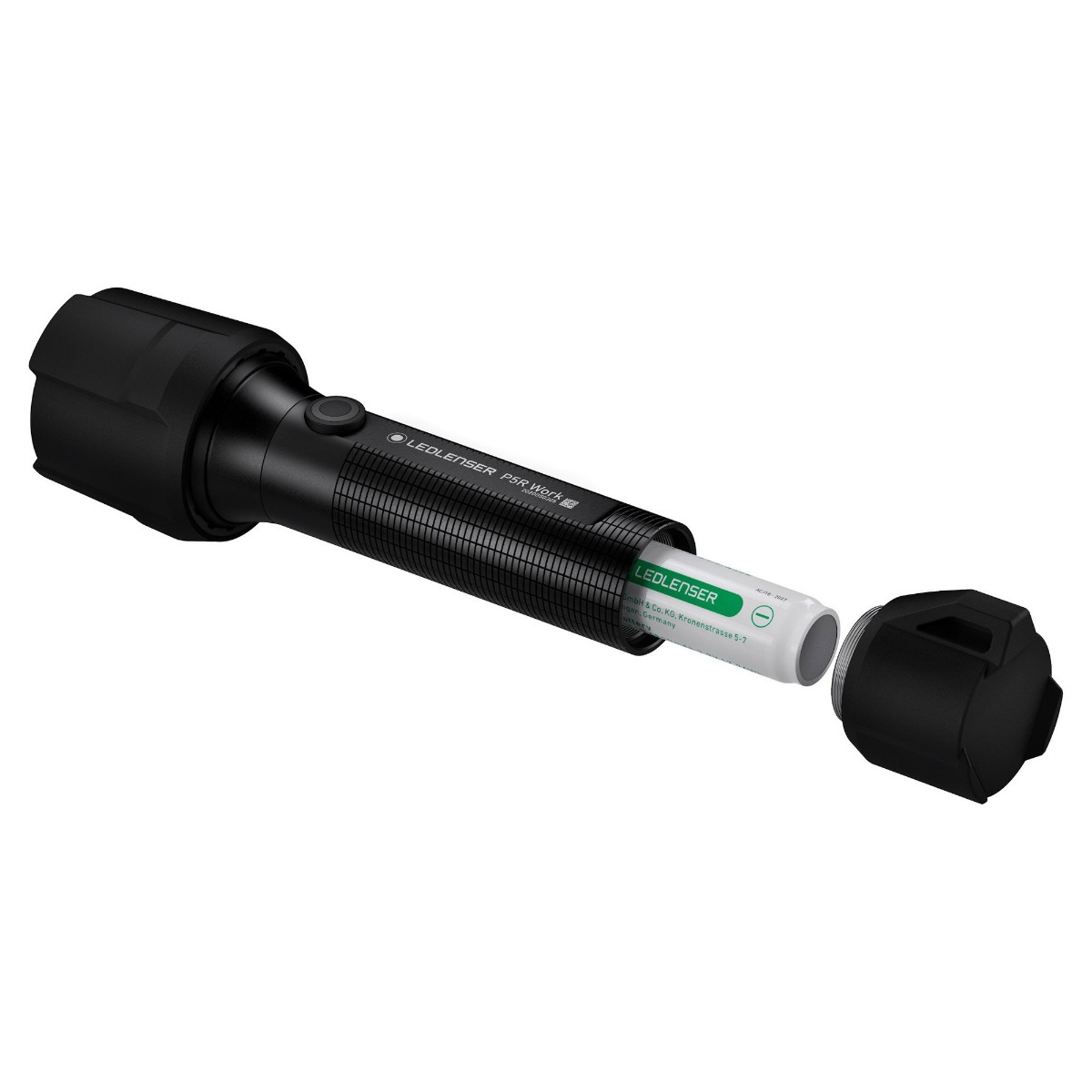 Lanterna LEDLENSER P5R Work Reincarcabila 500lm raza luminoasa 240m cu incarcator si accesorii