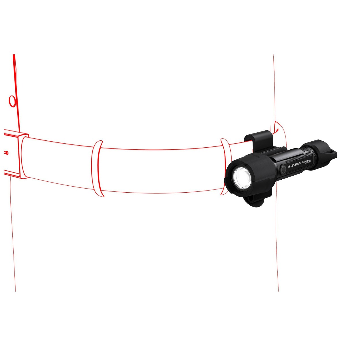 Lanterna LEDLENSER P5R Work Reincarcabila 500lm raza luminoasa 240m cu incarcator si accesorii