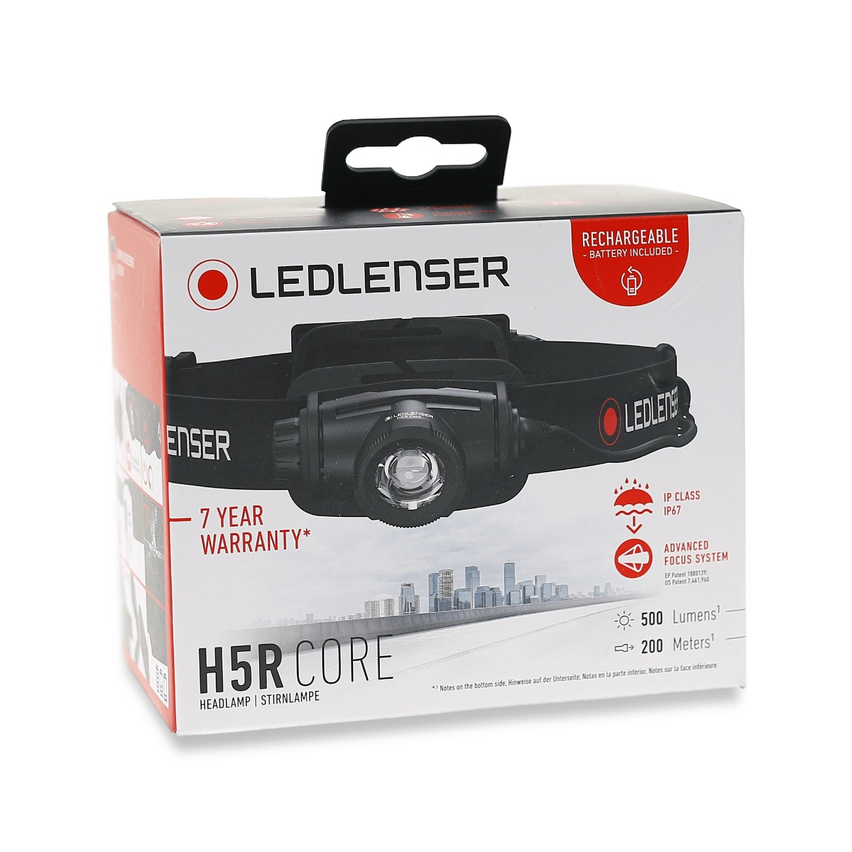 Lanterna de cap LEDLENSER H5R CORE Reincarcabila 500lm raza luminoasa 200m