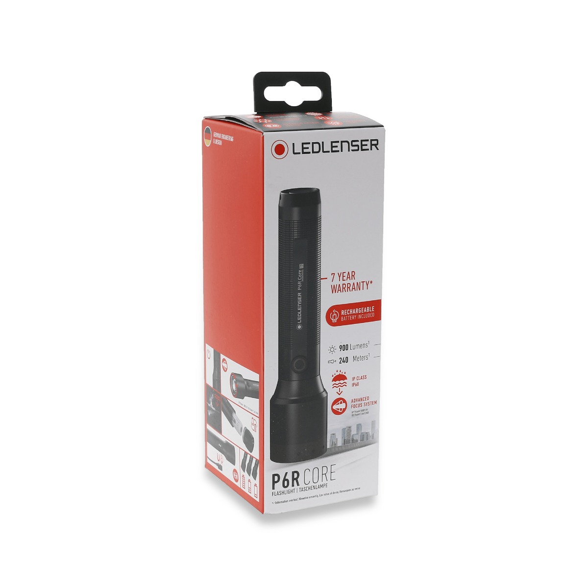 Lanterna LEDLENSER P6R CORE Reincarcabila 900lm raza luminoasa 240m