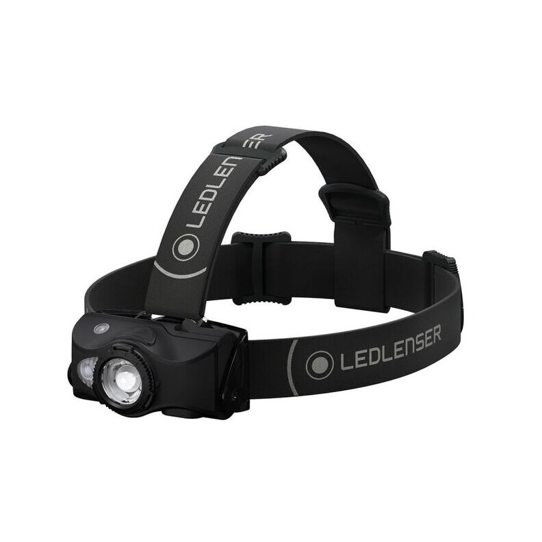 Lanterna de cap LEDLENSER MH8 Neagra Reincarcabila 600lm raza luminoasa 200m (accepta si 2 x Baterii AA)