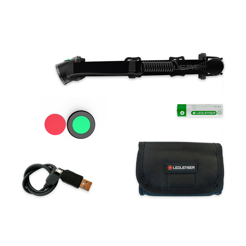 Lanterna de cap LEDLENSER MH10 Reincarcabila 600lm raza luminoasa 150m +2 FILTRE