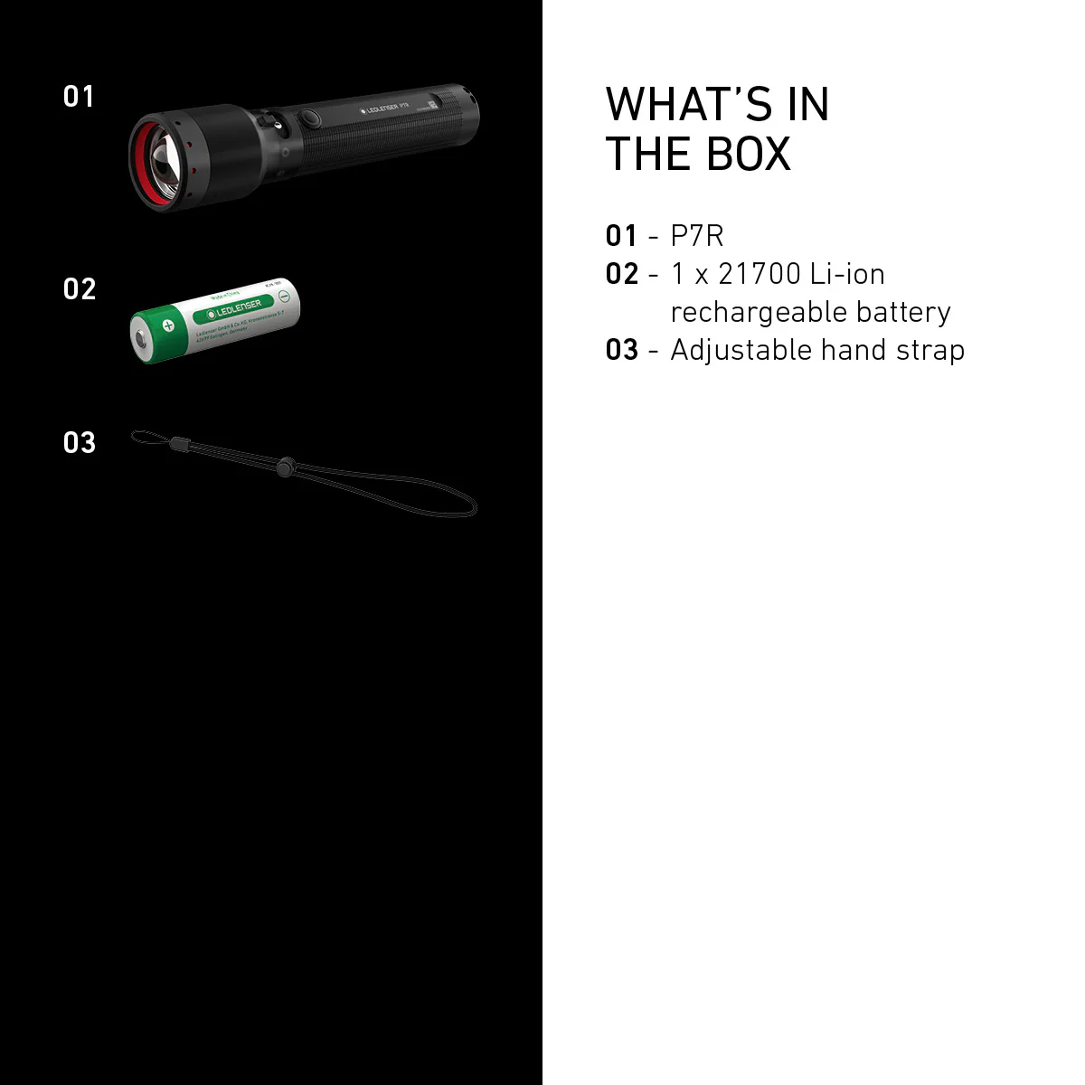 Lanterna LEDLENSER P7R 2025 Reincarcabila 2000lm raza luminoasa 320m